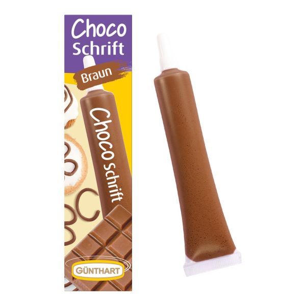 Choco-Schrift braun