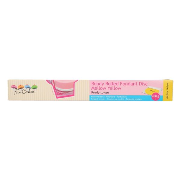 Funcakes Ausgerolltes Fondant Mellow Yellow