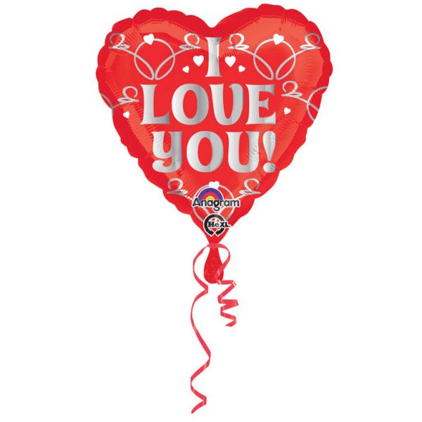 I Love You Herz Folienballon 43 cm