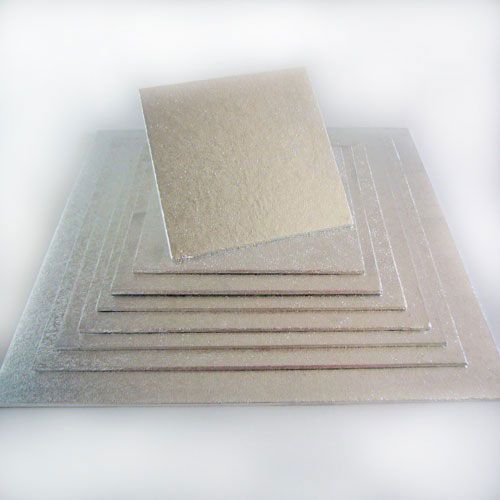 Cake Board-Silber-Quadratisch 33 X 33 cm