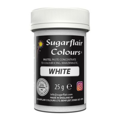 Sugarflair Pastenfarbe White