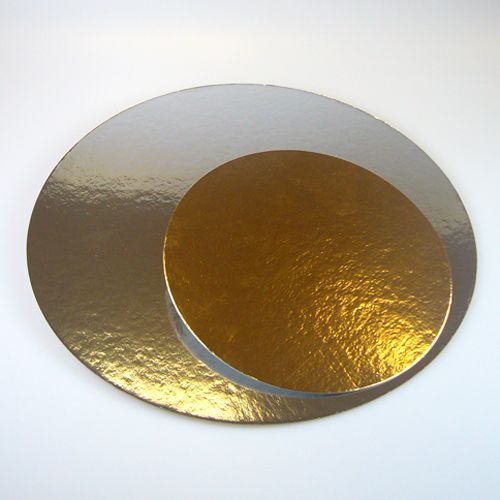 Cake boards gold/silber 26cm/3