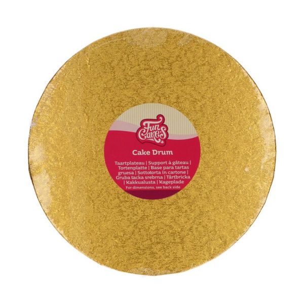 Cake Drum gold rund 30,5 cm