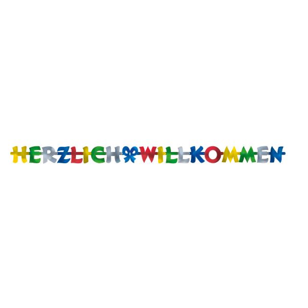 Herzlich Willkommen Banner 200 X 11 cm