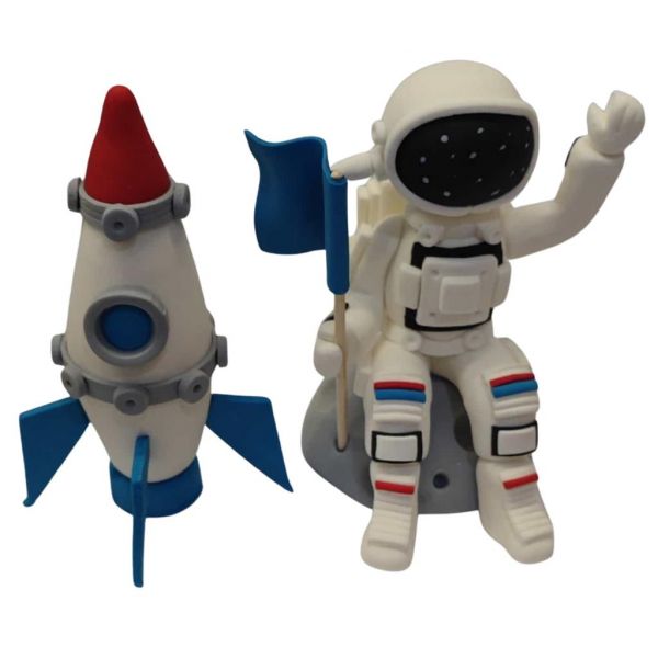 Astronauten-Set Zuckerfiguren - handgefertigt
