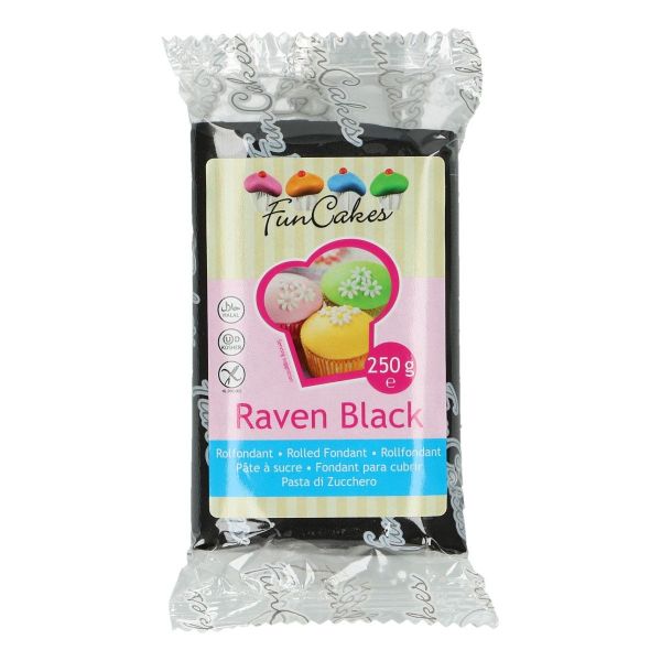 Rollfondant Raven Black 250g