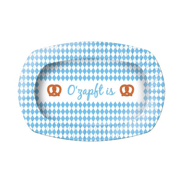 Pappteller Oktoberfest Oval 24X16 CM