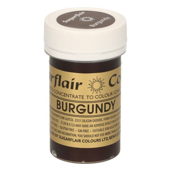 Sugarflair Pastenfarbe - Burgundy