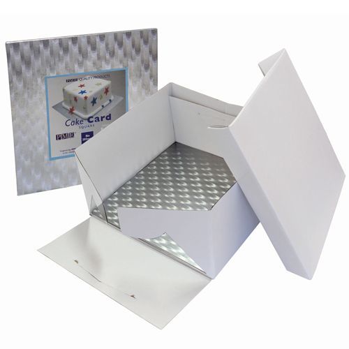 PME Cake Box & Cake Board eckig 3 mm - 35x35x15 cm