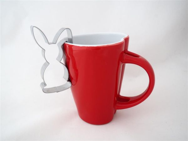 Ausstecher Hase auf Tasse