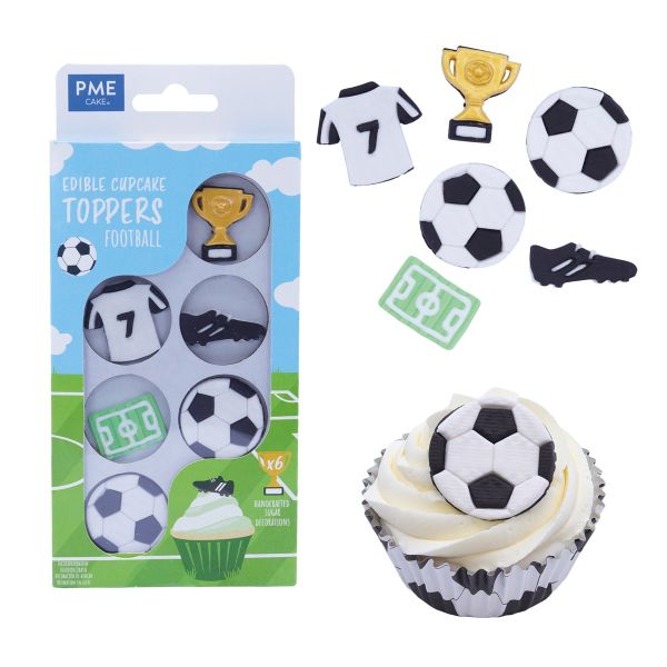 Cupcake Topper Zuckerfig. Fußball/6