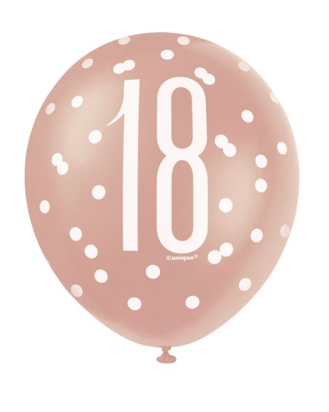 Birthday Glitz Latexballon 18