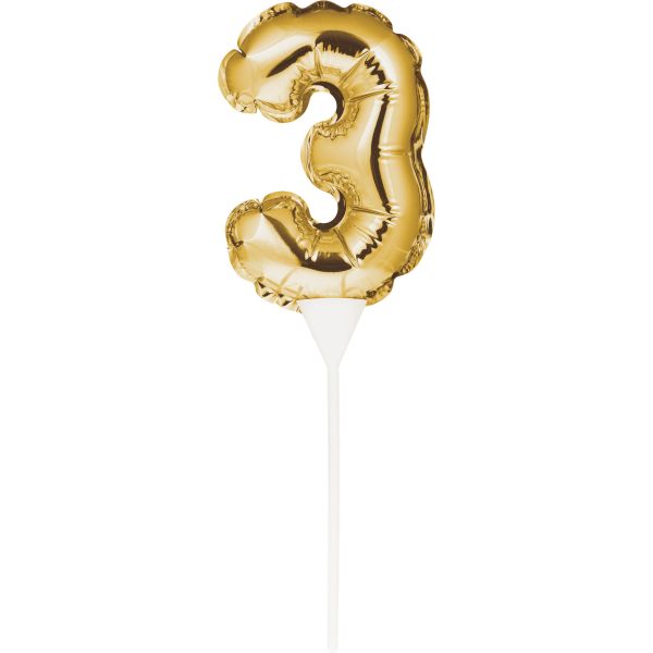 Cake Topper Zahl 3 Air-Filled