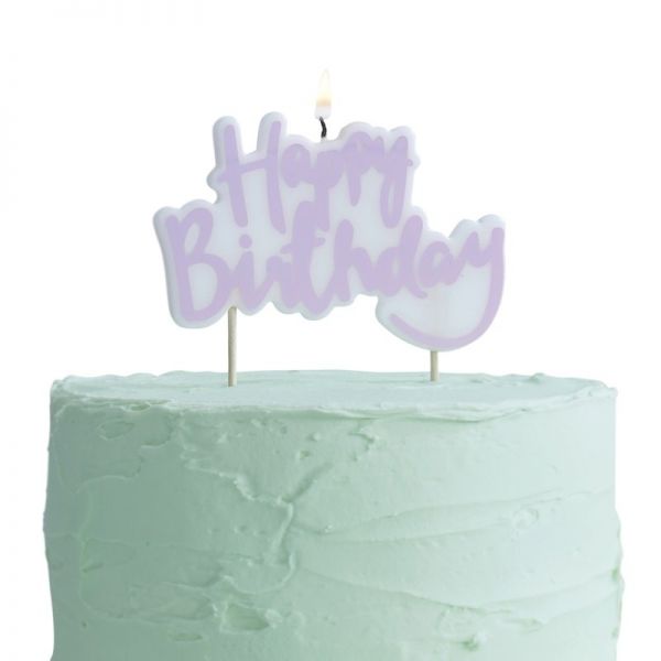 Pink Happy Birthday Kerze Pick And Mix