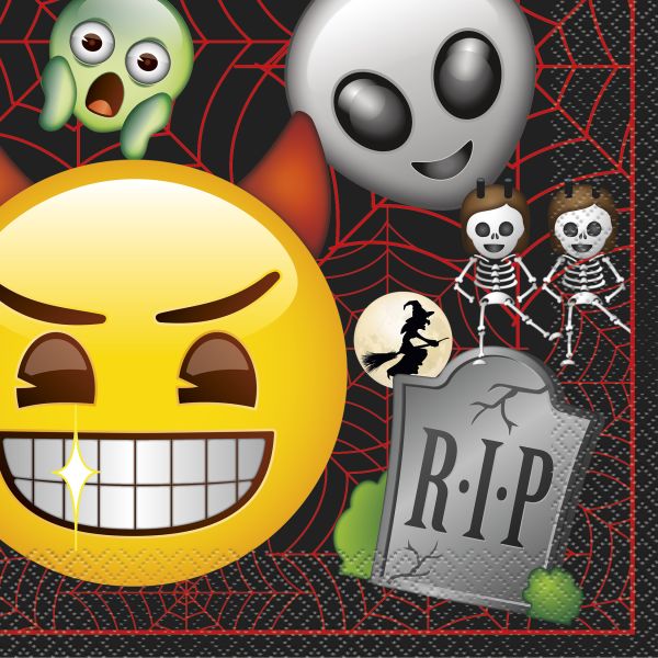 Emoji Halloween Servietten