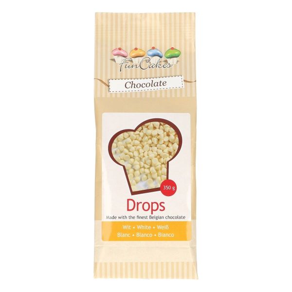 Backfeste Schoko-Drops Weiß