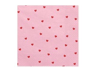 Servietten Hearts Pink