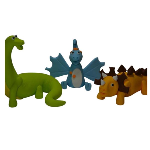Dinosaurier Zuckerfiguren 3-er Set handgefertigt
