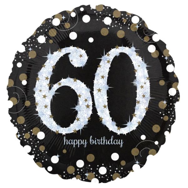 Sparkling Birthday 60 Folienballon 43 cm