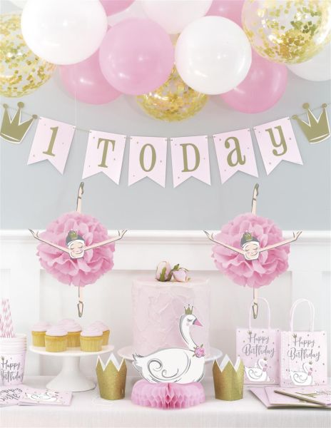 Ballerina 1st Birthday Banner