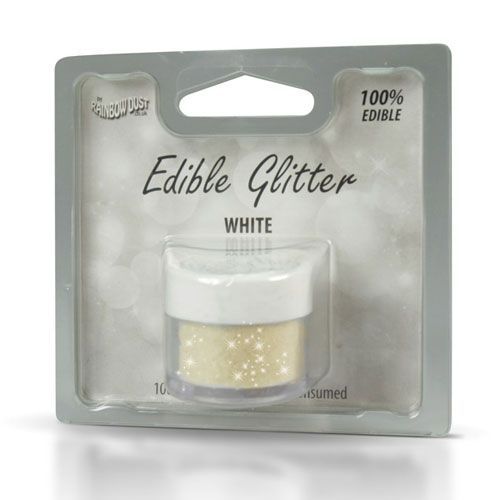 Essbarer Glitzer - White