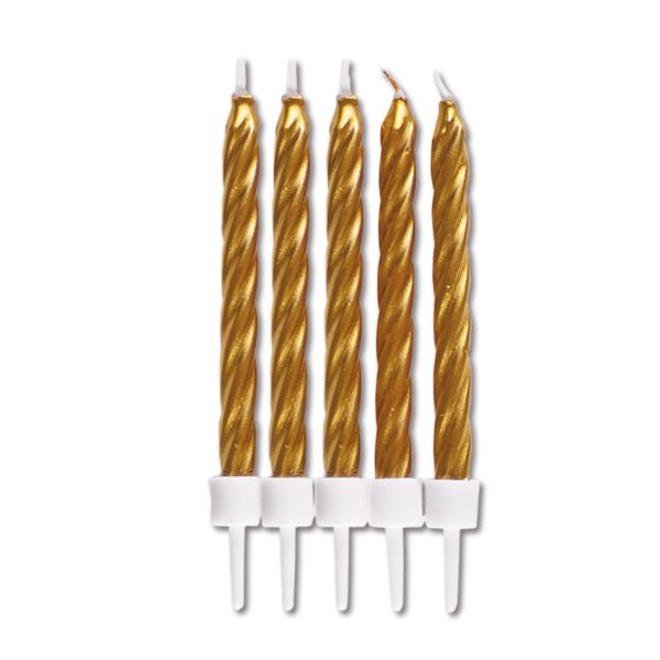 10 Kerzen - gold