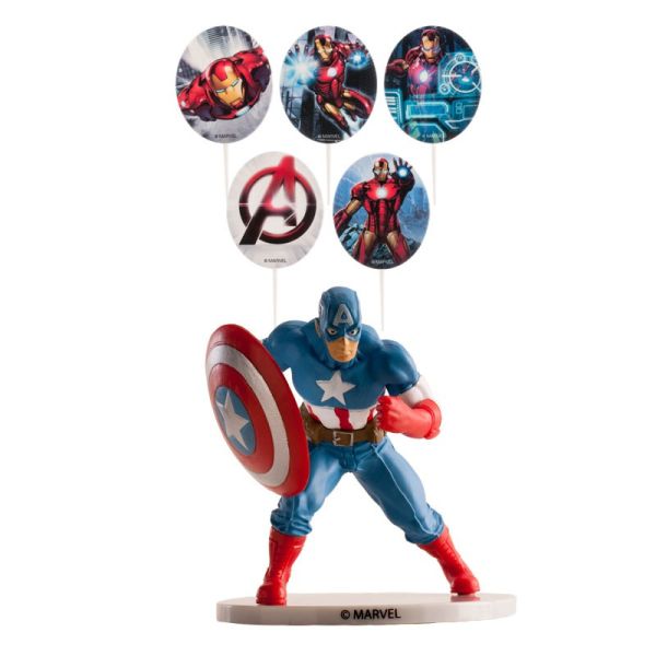 Captain Amerika Set Plastik