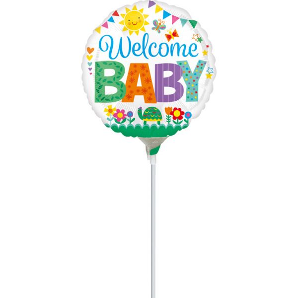 Welcome Baby Mini-Folienballon