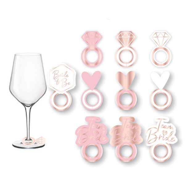 Hen Party Prosecco Glass Markers