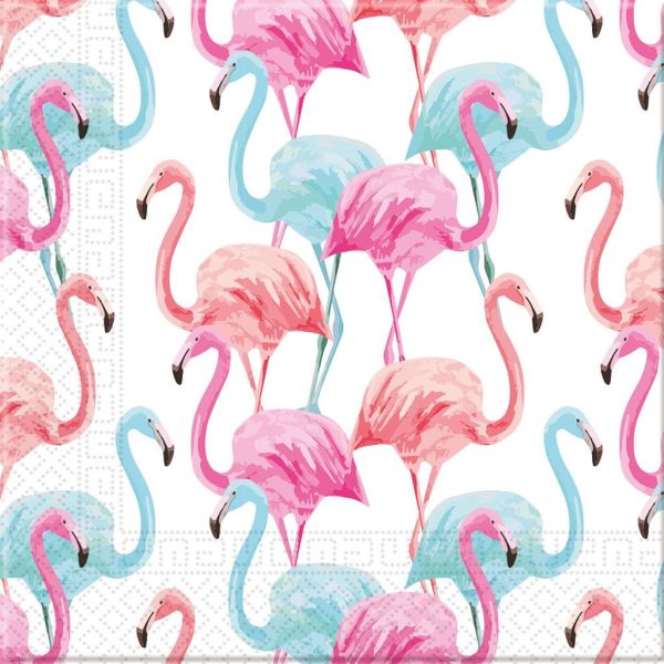 Flamingo Tropical Servietten