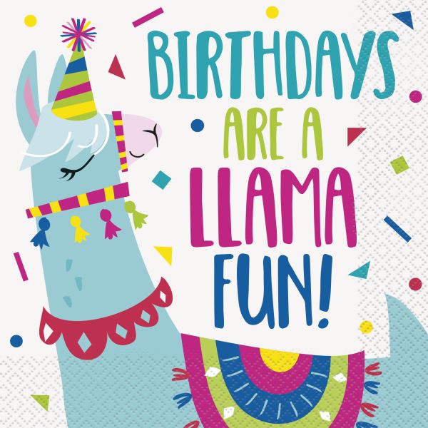 Llama Geburtstag Servietten