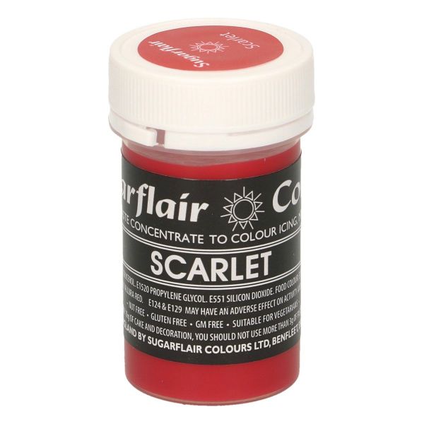 Sugarflair Pastenfarbe Pastel - Scarlet