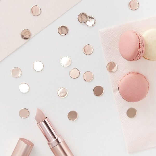 Rose Gold Confetti Team Bride