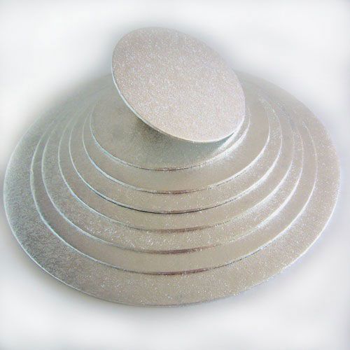 Cake Board Silber rund 25cm