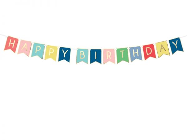 Happy Birthday Banner Mix 15 X 175 cm