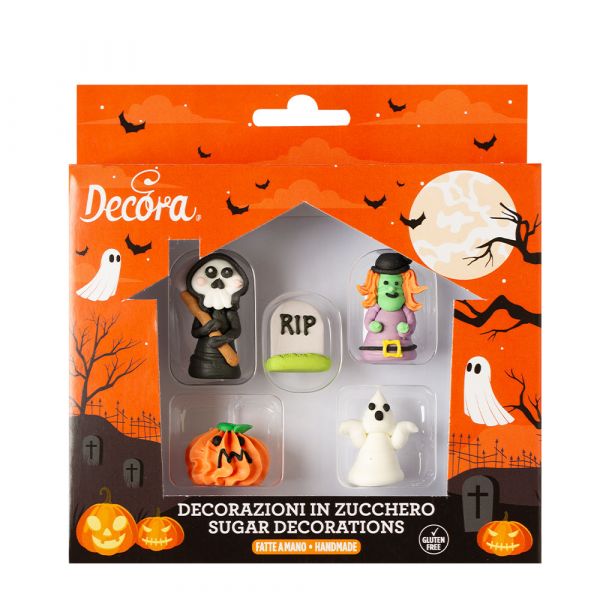 Halloween Zuckerfiguren 6 Stk. 3D