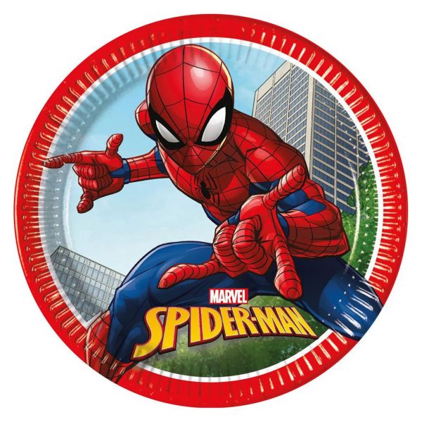 Spiderman Crime Fighter Pappteller 23 cm/8