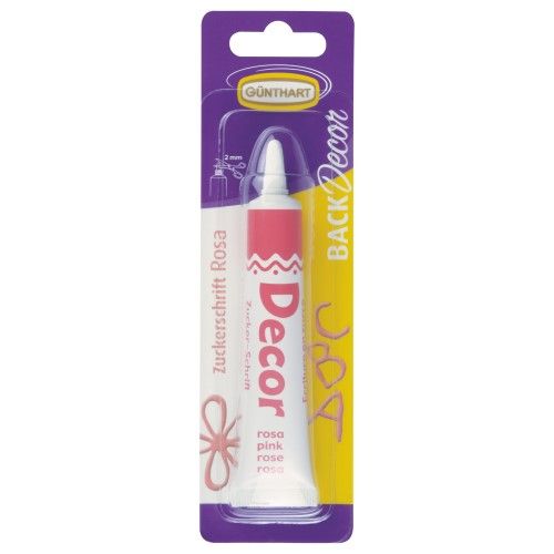 Zuckerschrift rosa