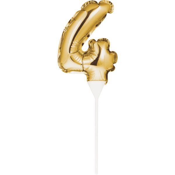 Cake Topper Zahl 4 Air-Filled