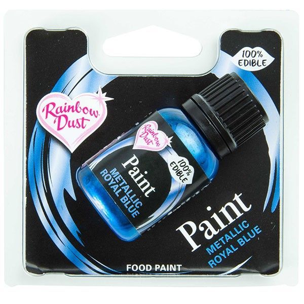 Metallic Food Paint Royal Blue