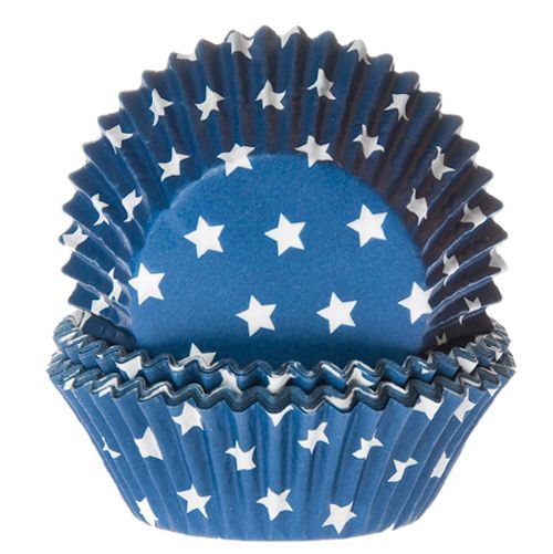 HOM Muffin Förmchen Sterne Blau
