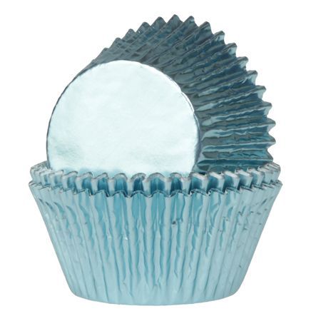 HOM Muffinförmchen Folie Blau