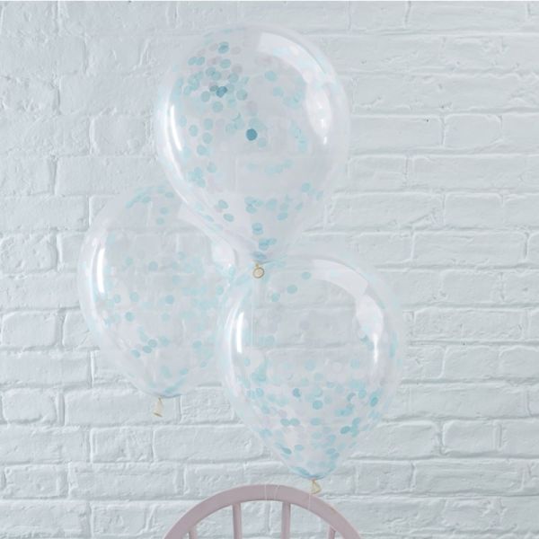Blue Confetti Balloons Pick And Mix