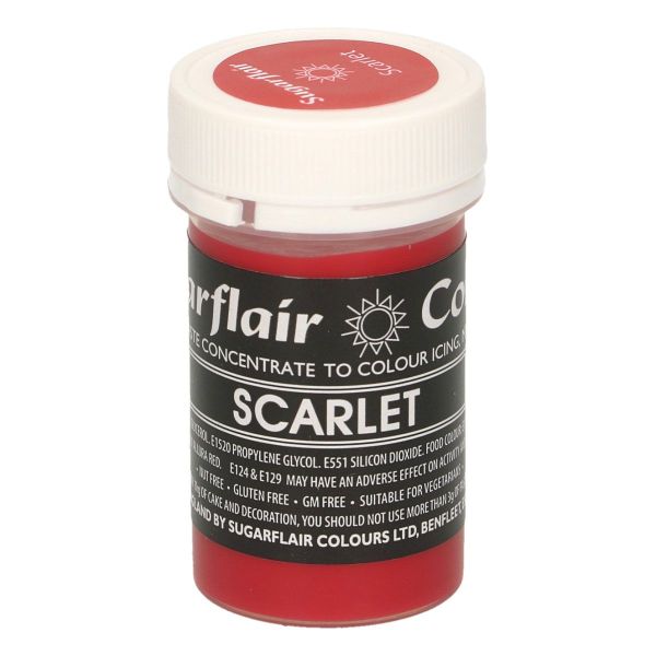 Sugarflair Pastenfarbe Pastel - Scarlet