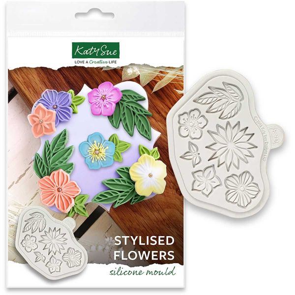 KS Silicone Mould Stylised Flowers