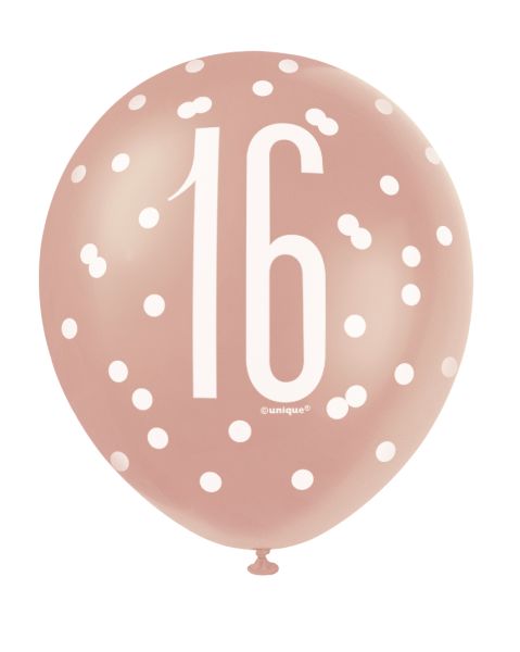 Birthday Glitz Latexballon 16