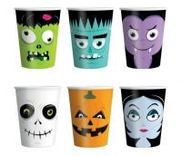 Halloween Monster Becher/6 Halloween Monster Becher/6