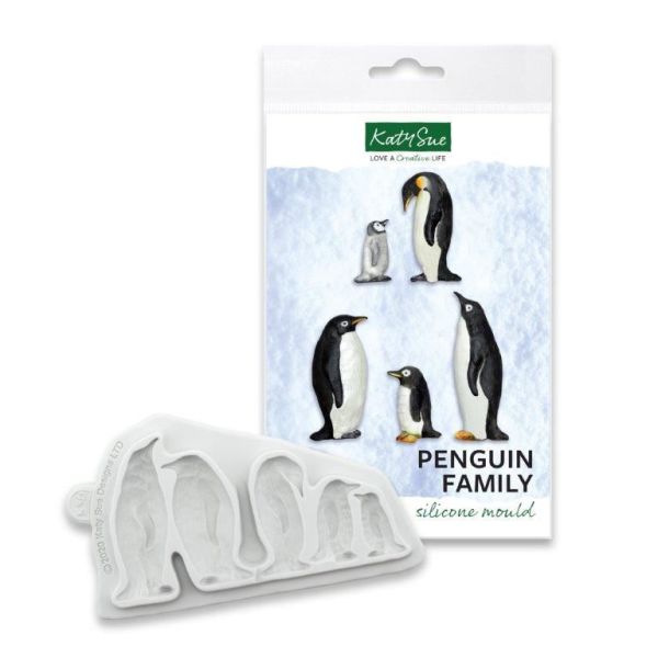 KS Silikonform Pinguinfamilie
