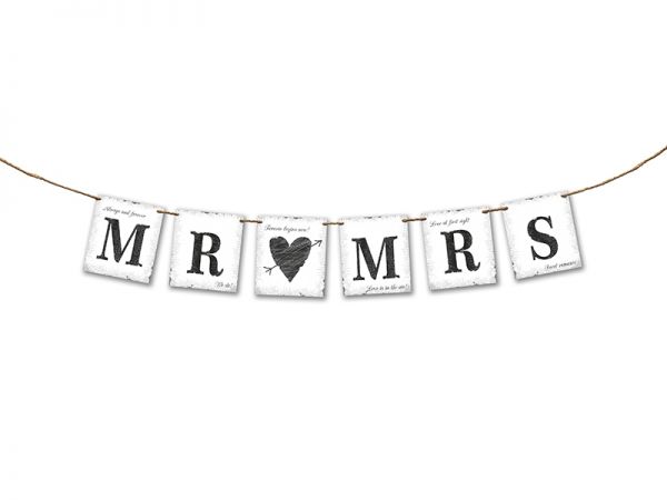 Banner Mr & Mrs 18 X 170 cm