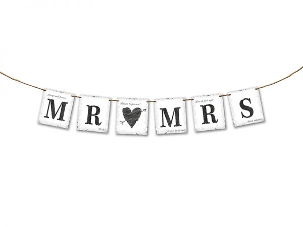 Banner Mr & Mrs 18 X 170 cm